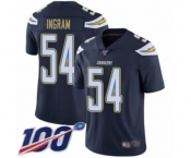 Men's Los Angeles Chargers #54 Melvin Ingram Navy Blue Team Color Vapor Untouchable Limited Player 100th Season Football Jersey