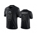 Men's Los Angeles Chargers #9 Kenneth Murray Black Reflective Limited Stitched Football Jersey
