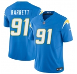 Men's Los Angeles Chargers #91 Nick Barrett Blue 2026 F.U.S.E. Vapor Limited Football Stitched Jersey