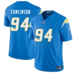 Men's Los Angeles Chargers #94 Dalvin Tomlinson Blue 2026 F.U.S.E. Vapor Limited Football Stitched Jersey