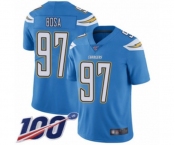 Men's Los Angeles Chargers #97 Joey Bosa Electric Blue Alternate Vapor Untouchable Limited Player 100th Season Football Jersey