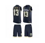 Men's Nike Los Angeles Chargers #13 Keenan Allen Limited Navy Blue Tank Top Suit NFL Jersey