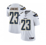 Men's Nike Los Angeles Chargers #23 Rayshawn Jenkins White Vapor Untouchable Limited Player NFL Jersey
