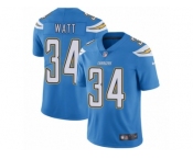 Men's Nike Los Angeles Chargers #34 Derek Watt Vapor Untouchable Limited Electric Blue Alternate NFL Jersey