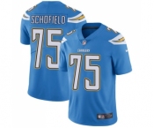 Men's Nike Los Angeles Chargers #75 Michael Schofield Electric Blue Alternate Vapor Untouchable Limited Player NFL Jersey