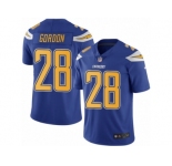 Men's Nike San Diego Chargers #28 Melvin Gordon Limited Electric Blue Rush NFL Jersey