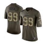 Men's Nike San Diego Chargers #99 Joey Bosa Limited Green Salute to Service NFL Jersey