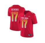 Nike Los Angeles Chargers #17 Philip Rivers Red Men Stitched NFL Limited AFC 2018 Pro Bowl Jersey