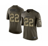 nike nfl jerseys san diego chargers #22 verrett army green[nike Limited Salute To Service]