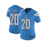 Women Nike Los Angeles Chargers #20 Desmond King Electric Blue Alternate Vapor Untouchable Limited Player NFL Jersey