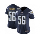 Women Nike Los Angeles Chargers #56 Korey Toomer Navy Blue Team Color Vapor Untouchable Limited Player NFL Jersey