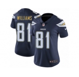 Women Nike Los Angeles Chargers #81 Mike Williams Navy Blue Team Color Vapor Untouchable Limited Player NFL Jersey
