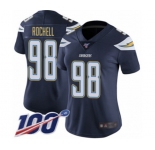 Women's Los Angeles Chargers #98 Isaac Rochell Navy Blue Team Color Vapor Untouchable Limited Player 100th Season Football Jersey