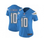Women's Nike Los Angeles Chargers #10 Kellen Clemens Vapor Untouchable Limited Electric Blue Alternate NFL Jersey