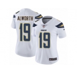 Women's Nike Los Angeles Chargers #19 Lance Alworth Vapor Untouchable Limited White NFL Jersey