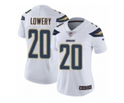 Women's Nike Los Angeles Chargers #20 Dwight Lowery Vapor Untouchable Limited White NFL Jersey