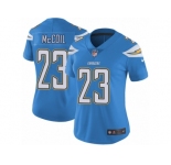 Women's Nike Los Angeles Chargers #23 Dexter McCoil Vapor Untouchable Limited Electric Blue Alternate NFL Jersey