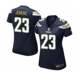 Women's Nike Los Angeles Chargers #23 Rayshawn Jenkins Game Navy Blue Team Color NFL Jersey