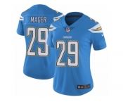 Women's Nike Los Angeles Chargers #29 Craig Mager Vapor Untouchable Limited Electric Blue Alternate NFL Jersey