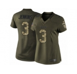 Women's Nike Los Angeles Chargers #3 Rayshawn Jenkins Limited Green Salute to Service NFL Jersey