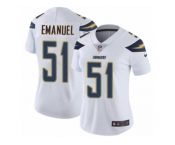 Women's Nike Los Angeles Chargers #51 Kyle Emanuel Vapor Untouchable Limited White NFL Jersey