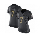 Women's Nike Los Angeles Chargers #7 Doug Flutie Limited Black 2016 Salute to Service NFL Jersey