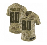 Women's Nike Los Angeles Chargers #80 Kellen Winslow Limited Camo 2018 Salute to Service NFL Jersey