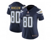 Women's Nike Los Angeles Chargers #80 Kellen Winslow Vapor Untouchable Limited Navy Blue Team Color NFL Jersey