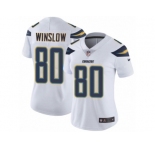 Women's Nike Los Angeles Chargers #80 Kellen Winslow Vapor Untouchable Limited White NFL Jersey