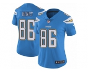 Women's Nike Los Angeles Chargers #86 Hunter Henry Vapor Untouchable Limited Electric Blue Alternate NFL Jersey