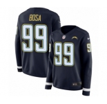 Women's Nike Los Angeles Chargers #99 Joey Bosa Limited Navy Blue Therma Long Sleeve NFL Jersey