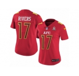 Women's Nike San Diego Chargers #17 Philip Rivers Limited Red 2017 Pro Bowl NFL Jersey