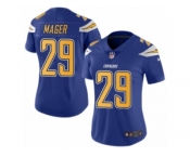 Women's Nike San Diego Chargers #29 Craig Mager Limited Electric Blue Rush NFL Jersey