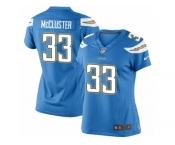Women's Nike San Diego Chargers #33 Dexter McCluster Limited Electric Blue Alternate NFL Jersey