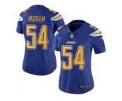 Women's Nike San Diego Chargers #54 Melvin Ingram Limited Electric Blue Rush NFL Jersey