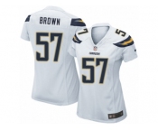 Women's Nike San Diego Chargers #57 Jatavis Brown Limited White NFL Jersey