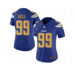 Women's Nike San Diego Chargers #99 Joey Bosa Limited Electric Blue Rush NFL Jersey