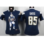 nike women nfl jerseys san diego chargers #85 gates dk.blue[portrait fashion]