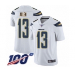 Youth Los Angeles Chargers #13 Keenan Allen White Vapor Untouchable Limited Player 100th Season Football Jersey