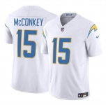 Youth Los Angeles Chargers #15 Ladd McConkey White 2024 Draft F.U.S.E Vapor Limited Football Stitched Jersey