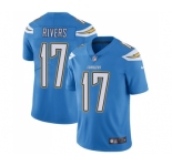 Youth Los Angeles Chargers #17 Philip Rivers Electric Blue Alternate Vapor Untouchable Limited Player Football Jersey