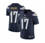Youth Los Angeles Chargers #17 Philip Rivers Navy Blue Team Color Vapor Untouchable Limited Player Football Jersey