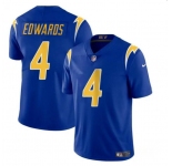 Youth Los Angeles Chargers #4 Gus Edwards Royal Vapor Untouchable Limited Football Stitched Jersey