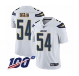 Youth Los Angeles Chargers #54 Melvin Ingram White Vapor Untouchable Limited Player 100th Season Football Jersey