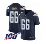 Youth Los Angeles Chargers #66 Dan Feeney Navy Blue Team Color Vapor Untouchable Limited Player 100th Season Football Jersey