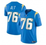 Youth Los Angeles Chargers #76 Joe Alt Light Blue 2024 Draft Vapor Limited Football Stitched Jersey