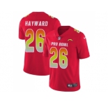 Youth Nike Los Angeles Chargers #26 Casey Hayward Red Stitched NFL Limited AFC 2018 Pro Bowl Jersey