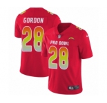 Youth Nike Los Angeles Chargers #28 Melvin Gordon Limited Red AFC 2019 Pro Bowl NFL Jersey