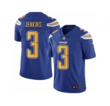 Youth Nike Los Angeles Chargers #3 Rayshawn Jenkins Limited Electric Blue Rush NFL Jersey