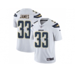 Youth Nike Los Angeles Chargers #33 Derwin James White Stitched NFL Vapor Untouchable Limited Jersey